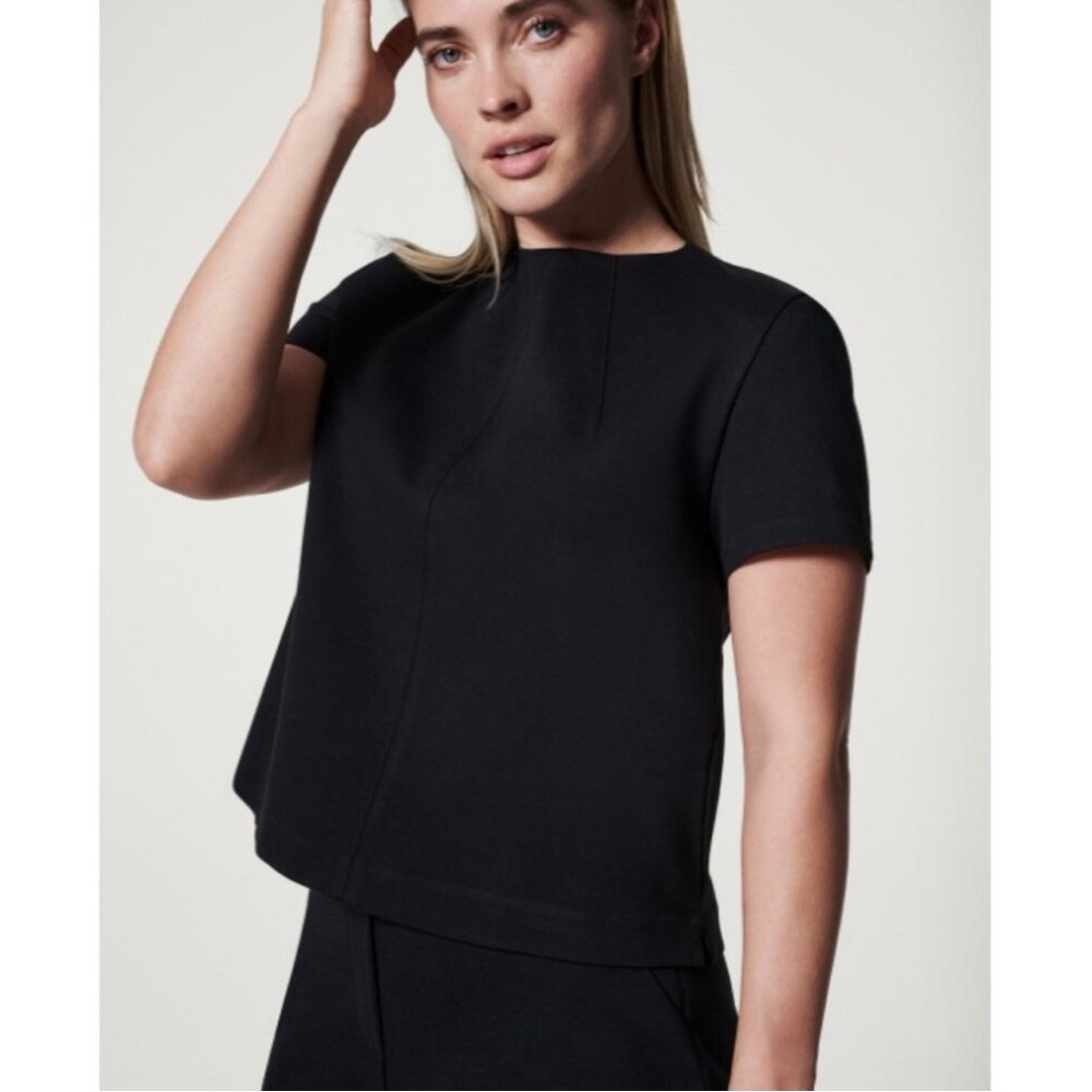 The Perfect Short Sleeve Crew Neck Top - Classic Black / M